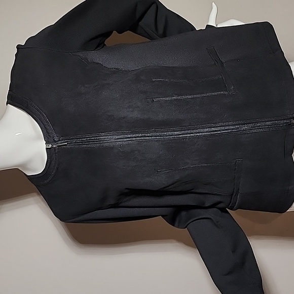 Studio works zip up black solid top - Picture 10 of 10